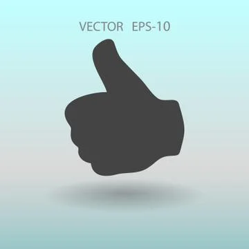 Flat icon of ok. vector illustration Stock Illustration