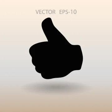 Flat icon of ok. vector illustration Stock Illustration