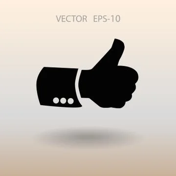 Flat icon of ok. vector illustration Stock Illustration