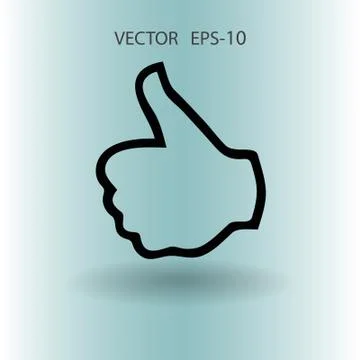 Flat icon of ok. vector illustration Stock Illustration