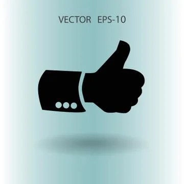 Flat icon of ok. vector illustration 스톡 일러스트