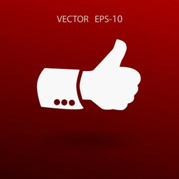 Flat icon of ok. vector illustration Stock Illustration