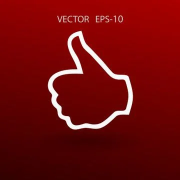 Flat icon of ok. vector illustration Stock Illustration