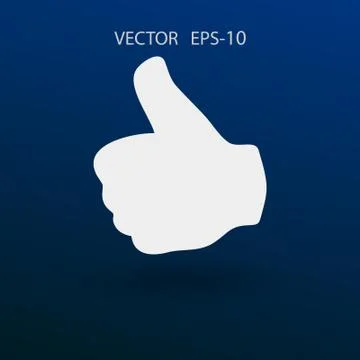 Flat icon of ok. vector illustration Stock Illustration