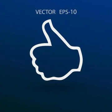 Flat icon of ok. vector illustration Stock Illustration