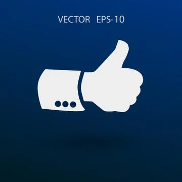 Flat icon of ok. vector illustration Stock Illustration