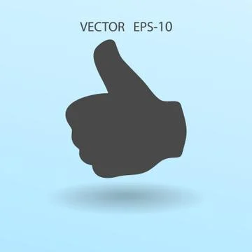 Flat icon of ok. vector illustration Stock Illustration