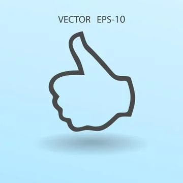 Flat icon of ok. vector illustration Stock Illustration