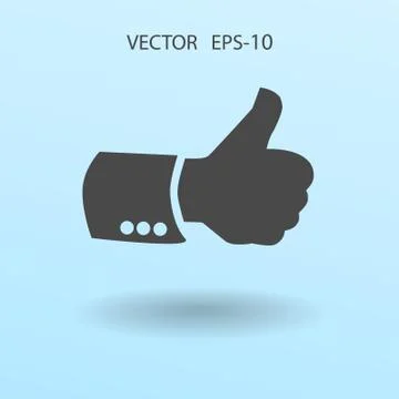 Flat icon of ok. vector illustration Stock Illustration