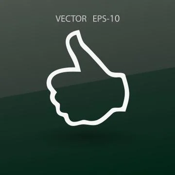 Flat icon of ok. vector illustration Stock Illustration