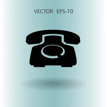 Flat icon of a phone. vector illustration 스톡 일러스트