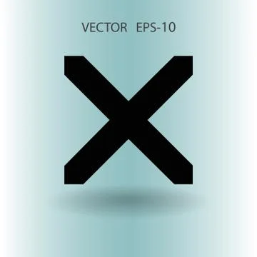 Flat  icon of prohibit. vector illustration Stock Illustration