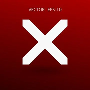 Flat  icon of prohibit. vector illustration Stock Illustration