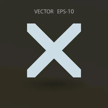 Flat  icon of prohibit. vector illustration 스톡 일러스트