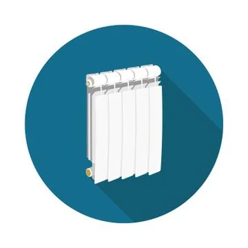Flat icon radiator Stock Illustration