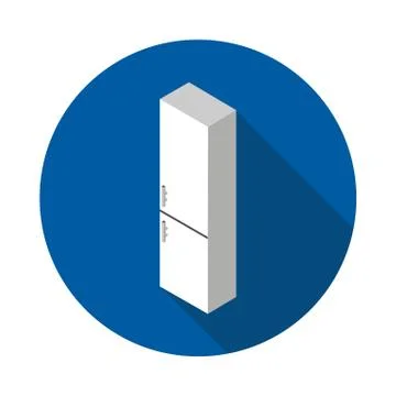 Flat icon refrigerator Stock Illustration