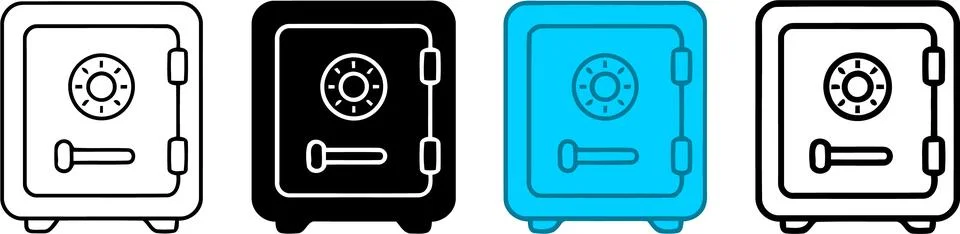 Flat icon set of modern smart home control panels with thermostat lighting 스톡 일러스트