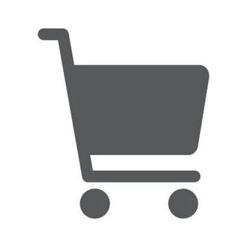 Flat icon of shopping chart Illustrazione stock