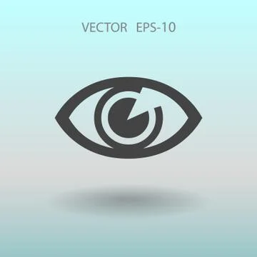 Flat icon of supervision. vector illustration Stock Illustration