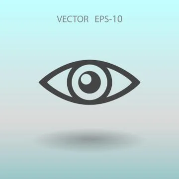 Flat icon of supervision. vector illustration Stock Illustration