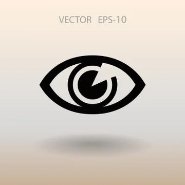 Flat icon of supervision. vector illustration Stock Illustration