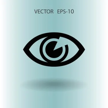 Flat icon of supervision. vector illustration Stock Illustration