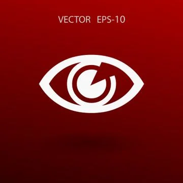 Flat icon of supervision. vector illustration Stock Illustration