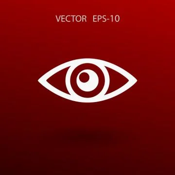 Flat icon of supervision. vector illustration Stock Illustration