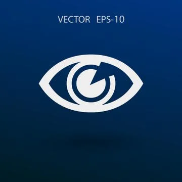 Flat icon of supervision. vector illustration Stock Illustration