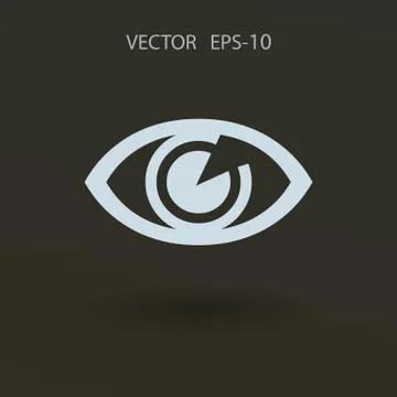 Flat icon of supervision. vector illustration Stock Illustration