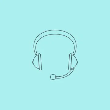 Flat icon of support Stock Illustration