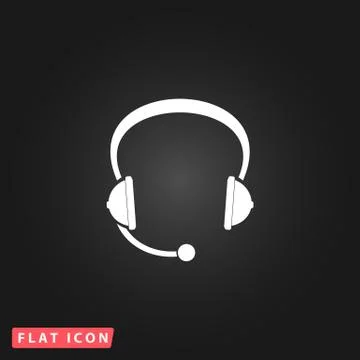 Flat icon of support Stock Illustration