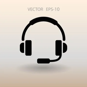 Flat icon of support. vector illustration Stock Illustration