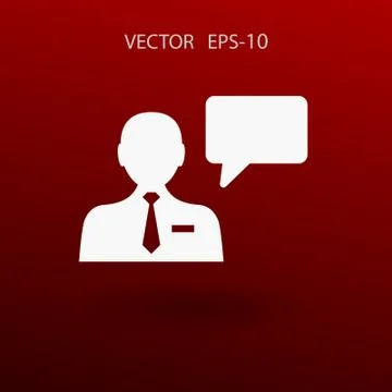 Flat icon of support. vector illustration Stock Illustration