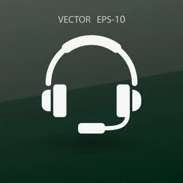 Flat icon of support. vector illustration Illustrazione stock