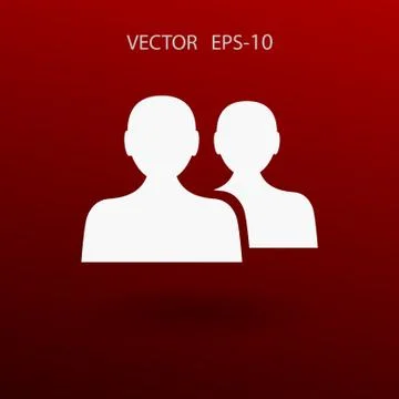 Flat icon of team work. vector illustration Stock Illustration