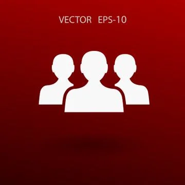 Flat icon of team work. vector illustration 스톡 일러스트