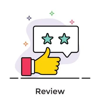 Flat icon testimonial, appreciation Illustrazione stock