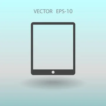 Flat icon of touchpad. vector illustration Stock Illustration