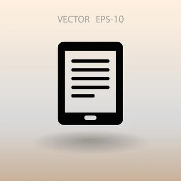 Flat icon of touchpad. vector illustration Stock Illustration