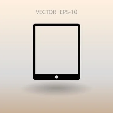 Flat icon of touchpad. vector illustration Stock Illustration