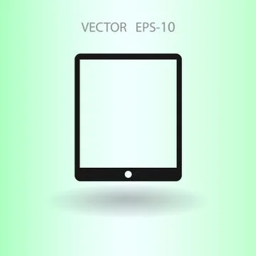 Flat icon of touchpad. vector illustration Stock Illustration