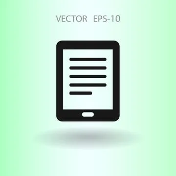 Flat icon of touchpad. vector illustration Stock Illustration
