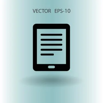 Flat icon of touchpad. vector illustration Stock Illustration