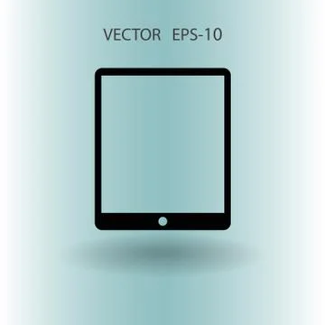 Flat icon of touchpad. vector illustration Stock Illustration