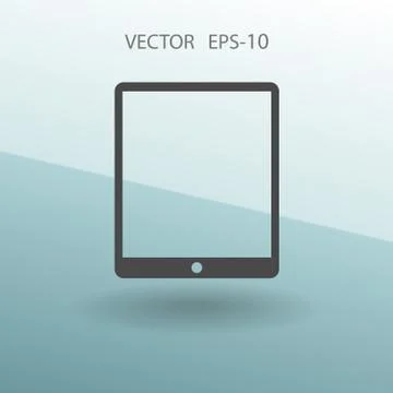 Flat icon of touchpad. vector illustration Stock Illustration