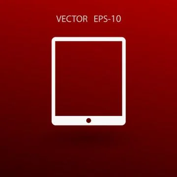 Flat icon of touchpad. vector illustration Stock Illustration