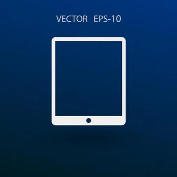Flat icon of touchpad. vector illustration Stock Illustration