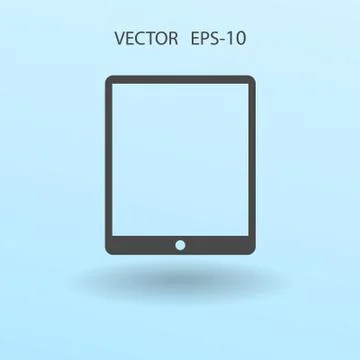 Flat icon of touchpad. vector illustration Stock Illustration