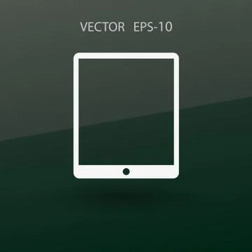 Flat icon of touchpad. vector illustration Stock Illustration